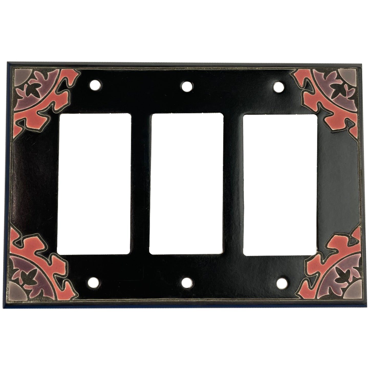 Suzani - Black and White Cover Plates 3 Rocker Wallplate