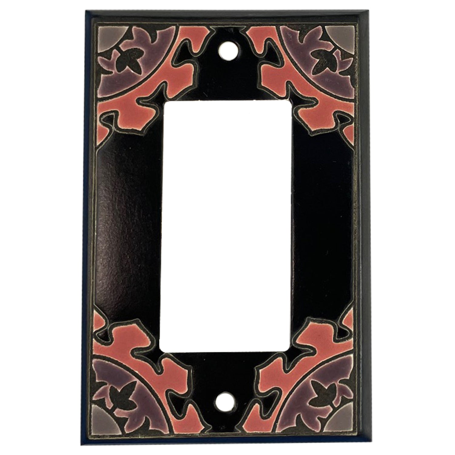 Suzani - Black and White Cover Plates Rocker Wallplate