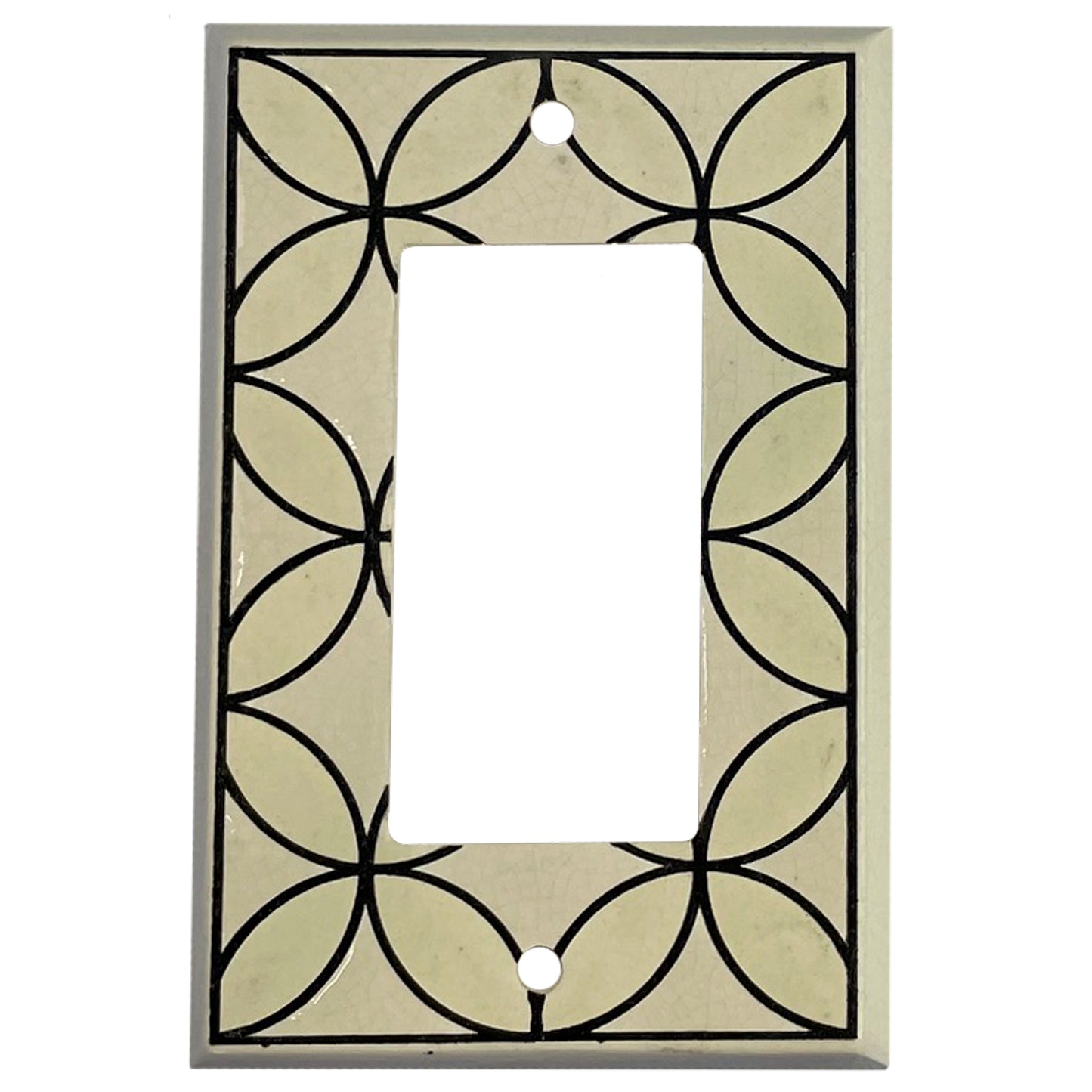 Lattice - White Single Covers Plates Rocker Wallplate