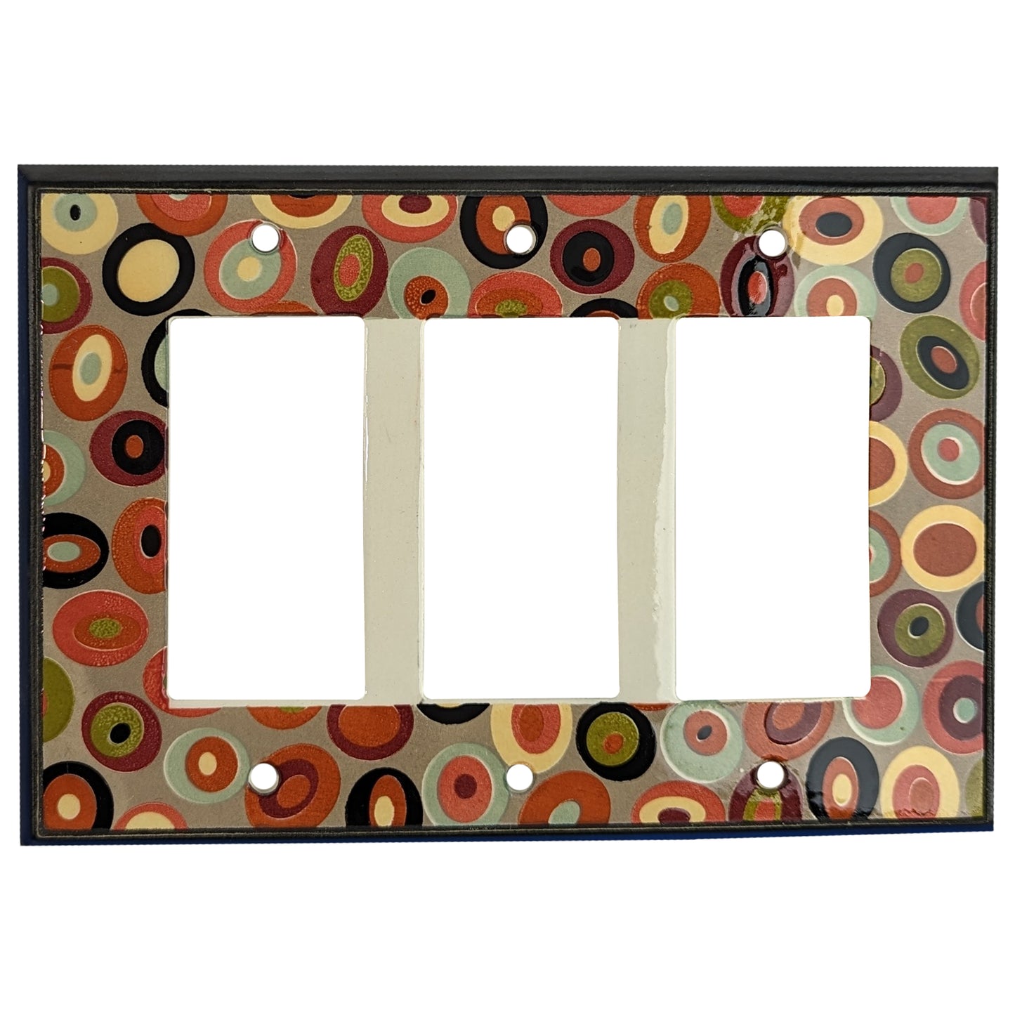 Ovals Cover Plates 3 Rocker Wallplate