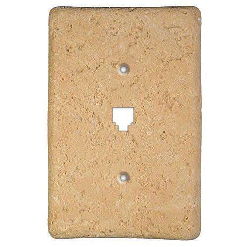 Cocoa Stone Phone Switchplate - Wallplatesonline.com