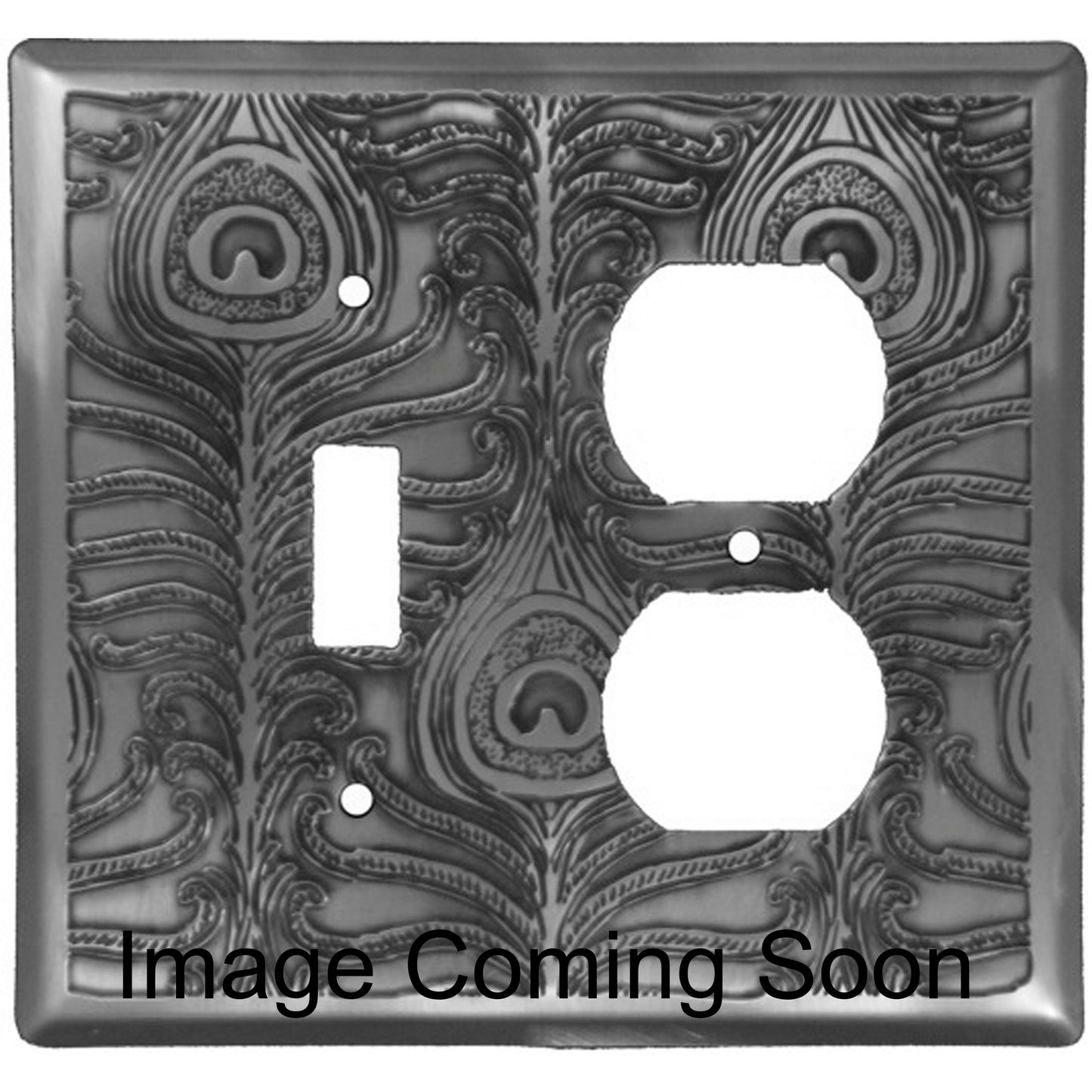 Peacock Oil Rubbed Copper Toggle / Duplex Switchplate:Wallplatesonline.com