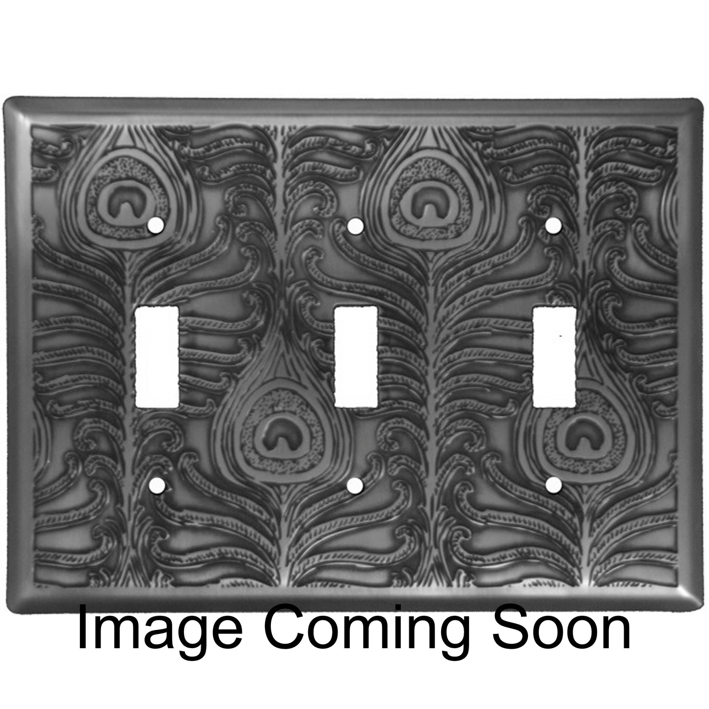 Peacock Oil Rubbed Copper Triple Toggle Switchplate:Wallplatesonline.com