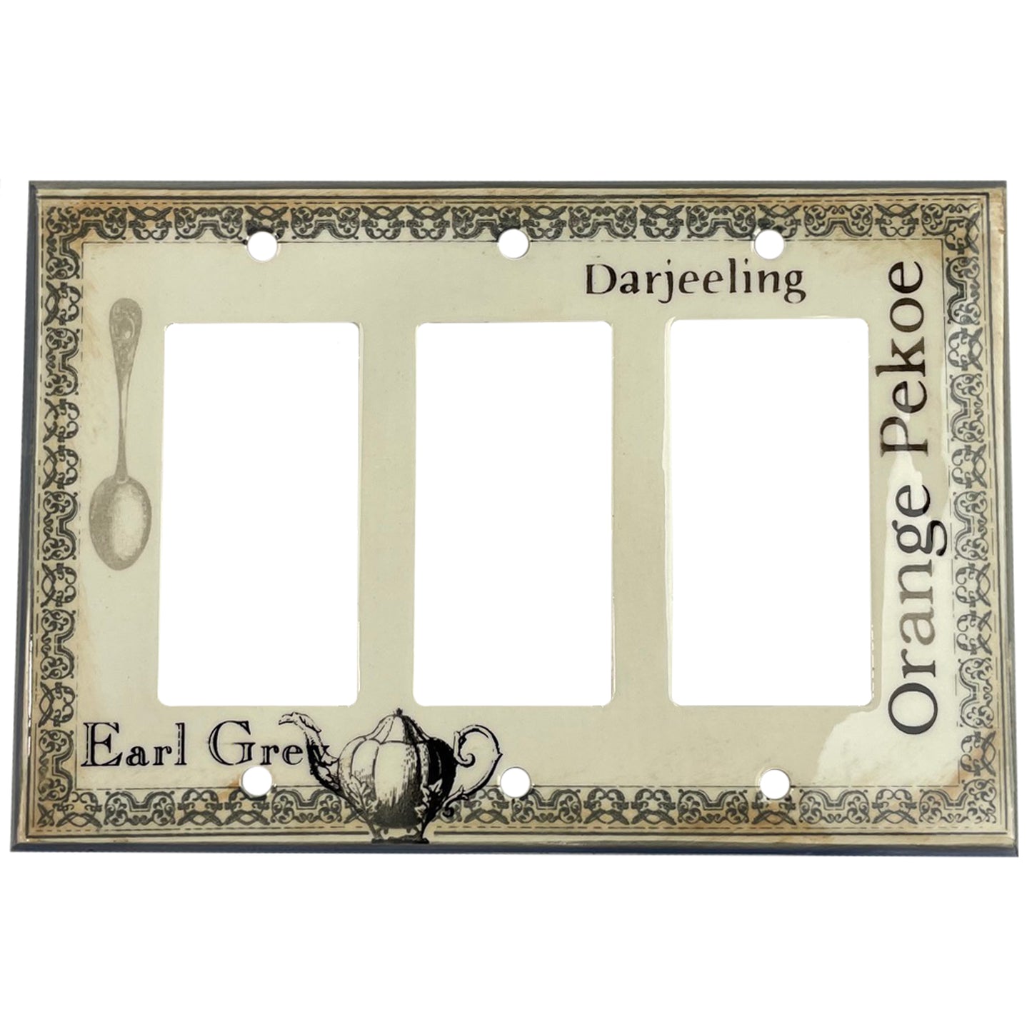 Tea Cover Plates 3 Rocker Wallplate