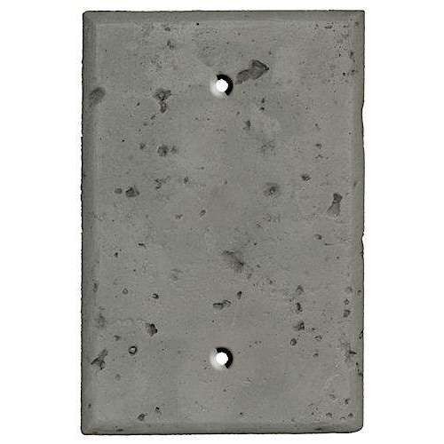 Gray Stone Single Blank Cover Plate - Wallplatesonline.com