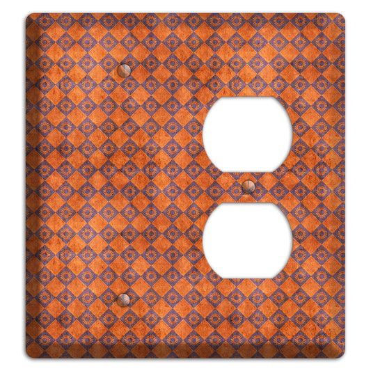 Red Diamond Circles 2 Blank / Duplex Wallplate