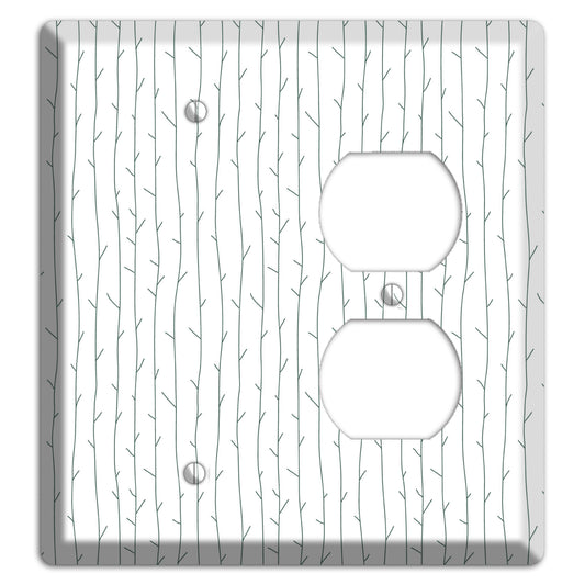 Leaves Style D Blank / Duplex Wallplate