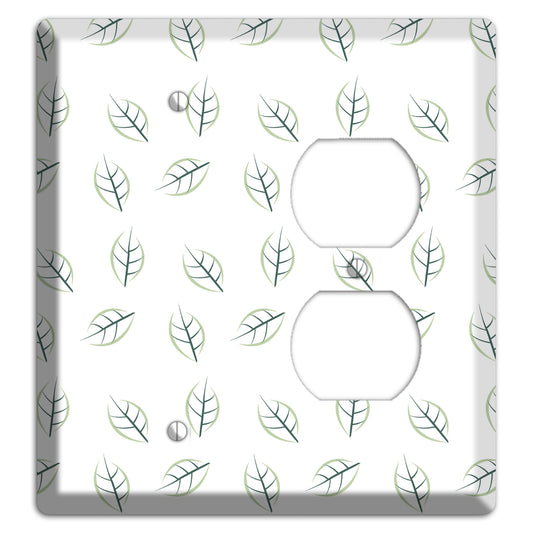 Leaves Style DD Blank / Duplex Wallplate