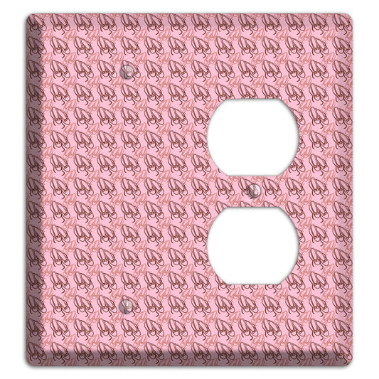 Pink Ballet Slippers Blank / Duplex Wallplate