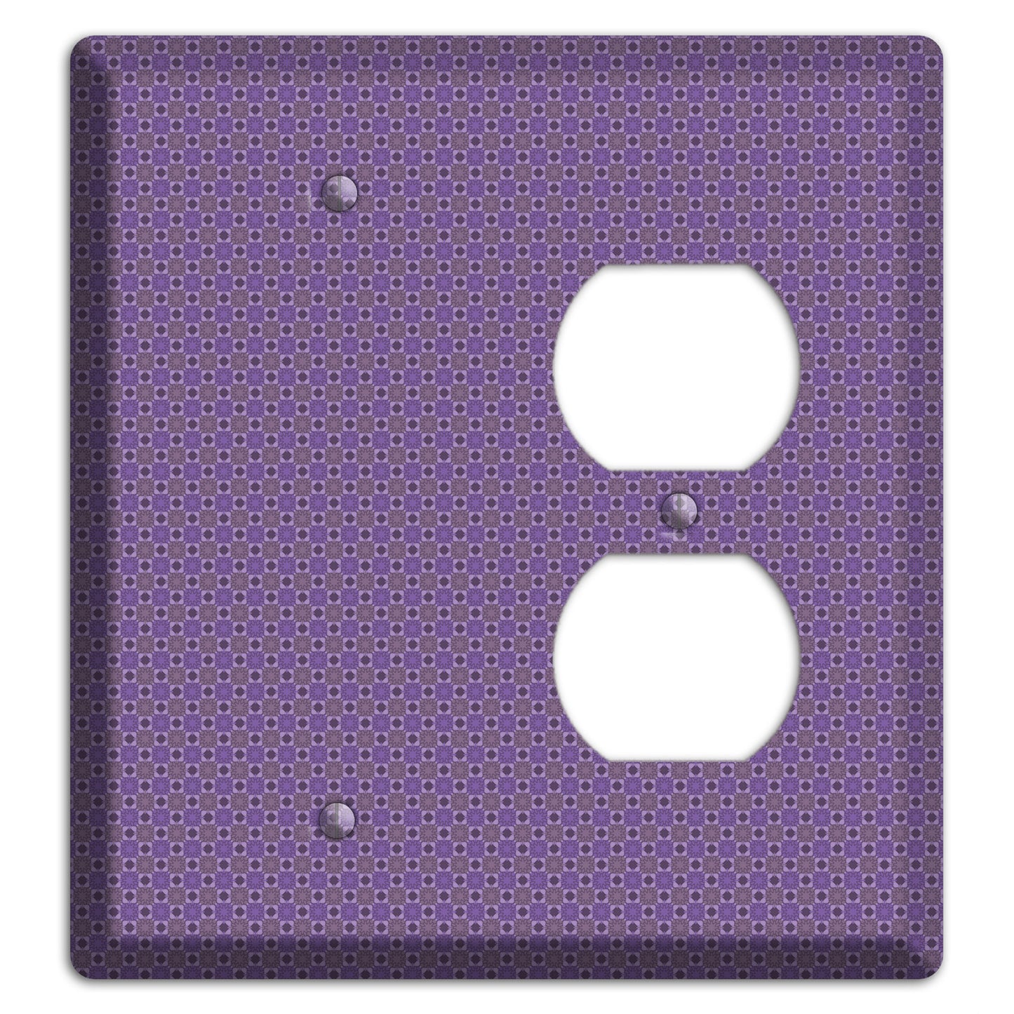 Multi Purple Tiled Blank / Duplex Wallplate