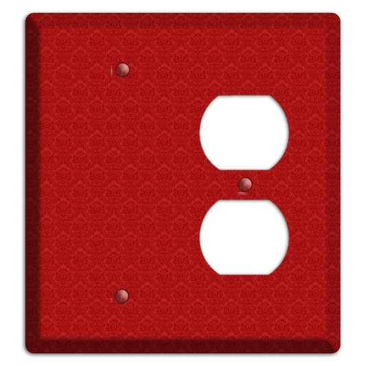 Red Cartouche Blank / Duplex Wallplate