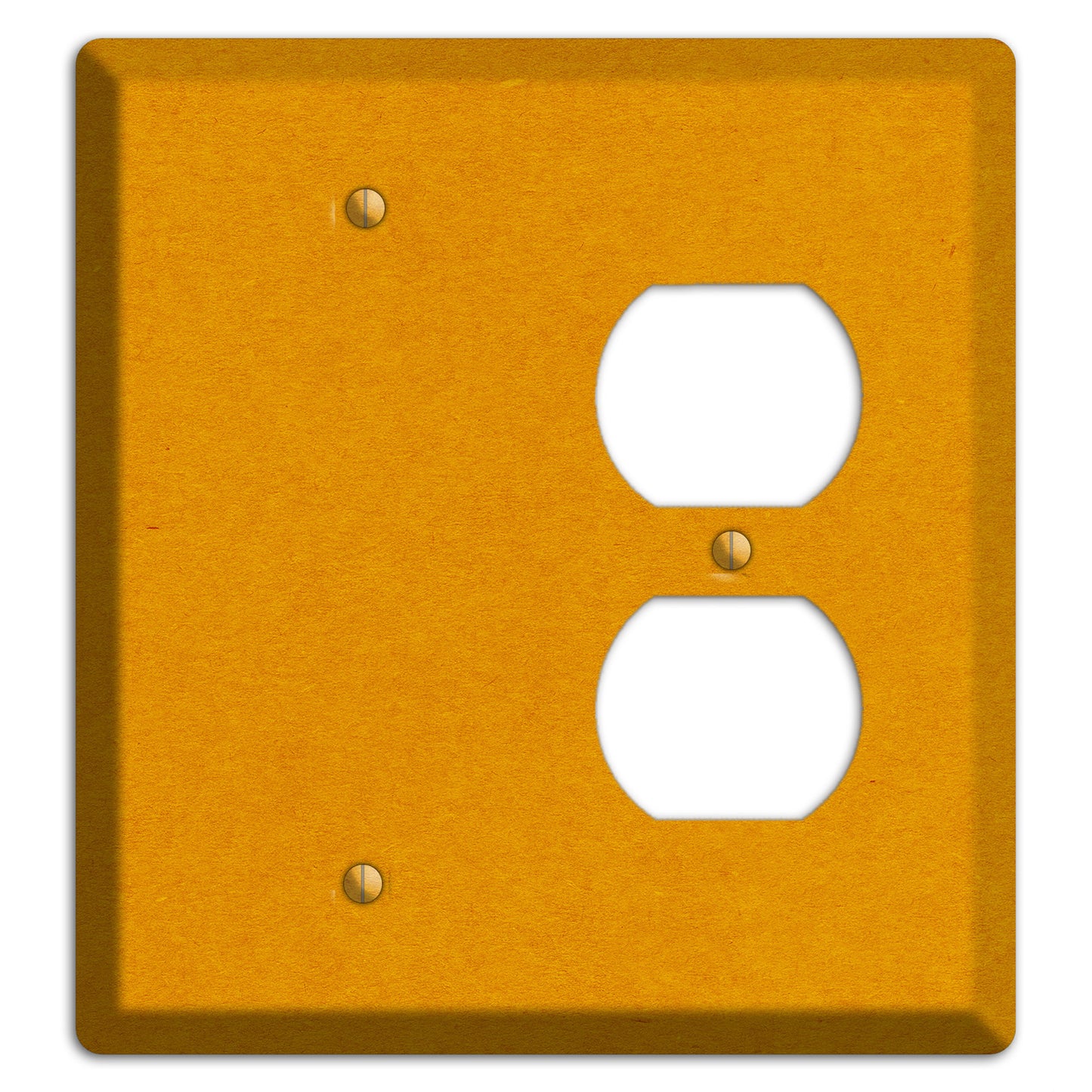 Tangerine Kraft Blank / Duplex Wallplate