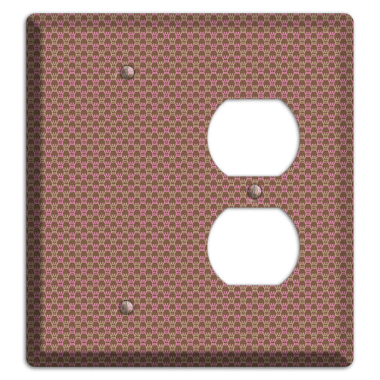 Brown Foulard Blank / Duplex Wallplate