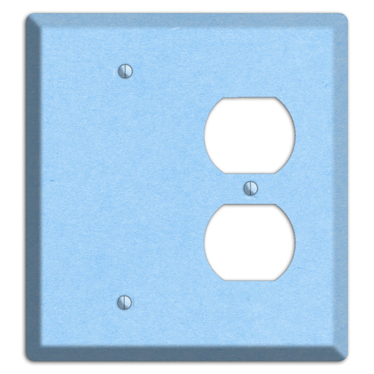 Light Sky Blue Kraft Blank / Duplex Wallplate