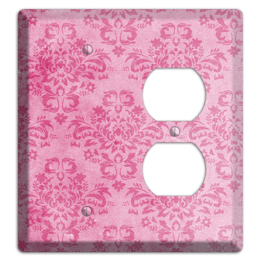 Beauty Bush Pink Texture Blank / Duplex Wallplate