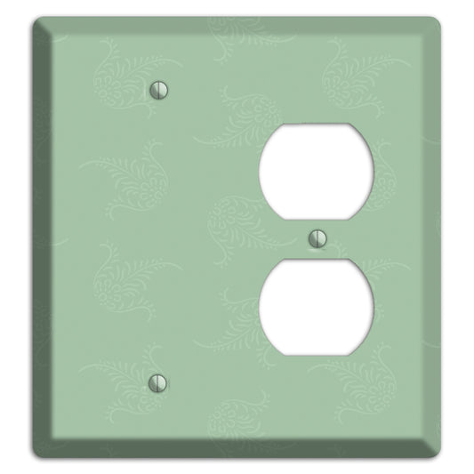 Sage Cartouche Blank / Duplex Wallplate