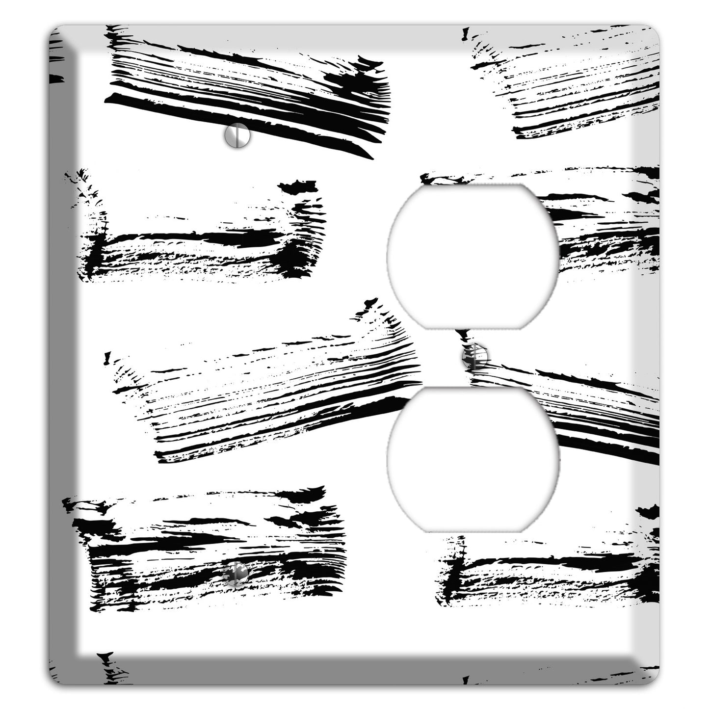 Ink Brushstrokes 1 Blank / Duplex Wallplate