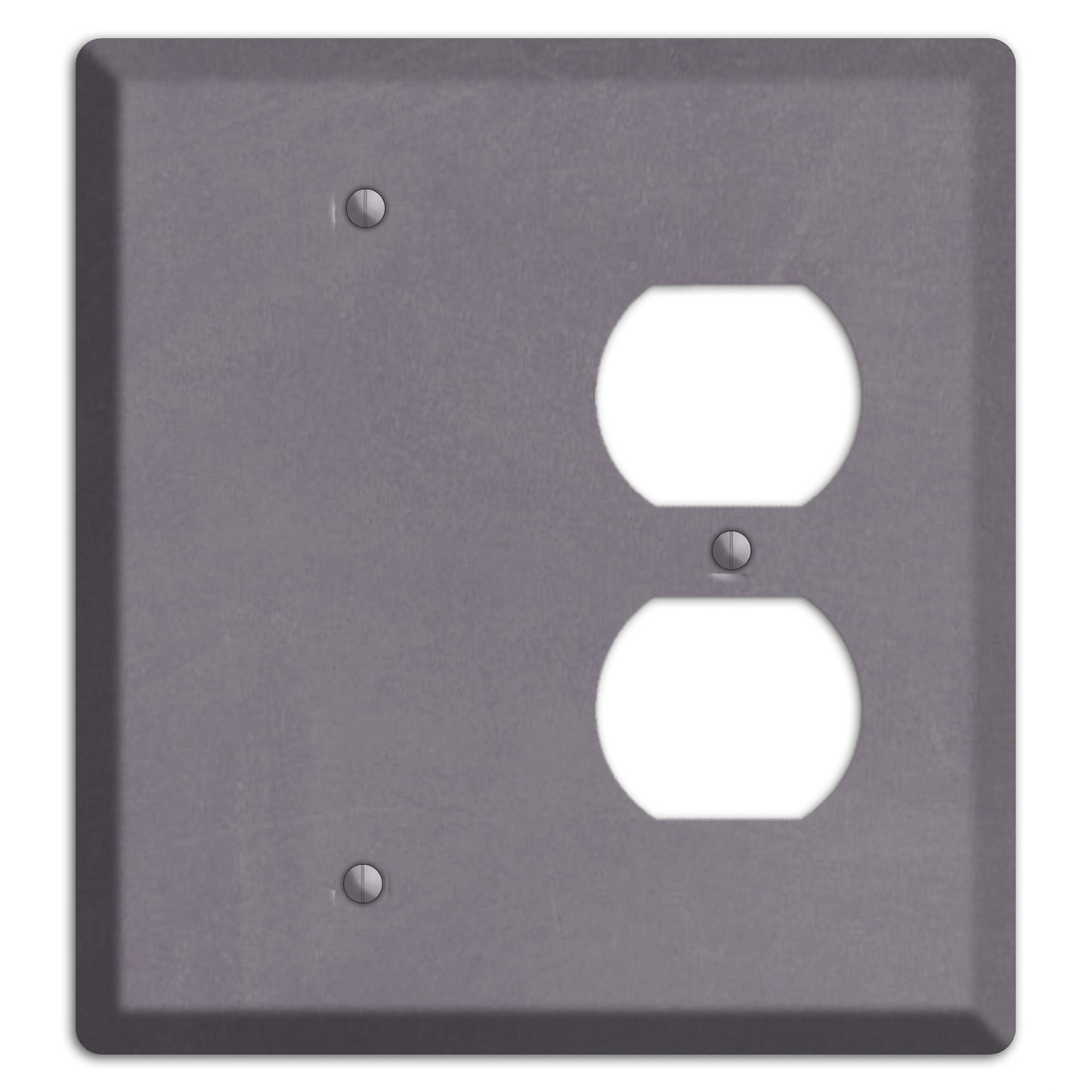 Chalk Purple Blank / Duplex Wallplate