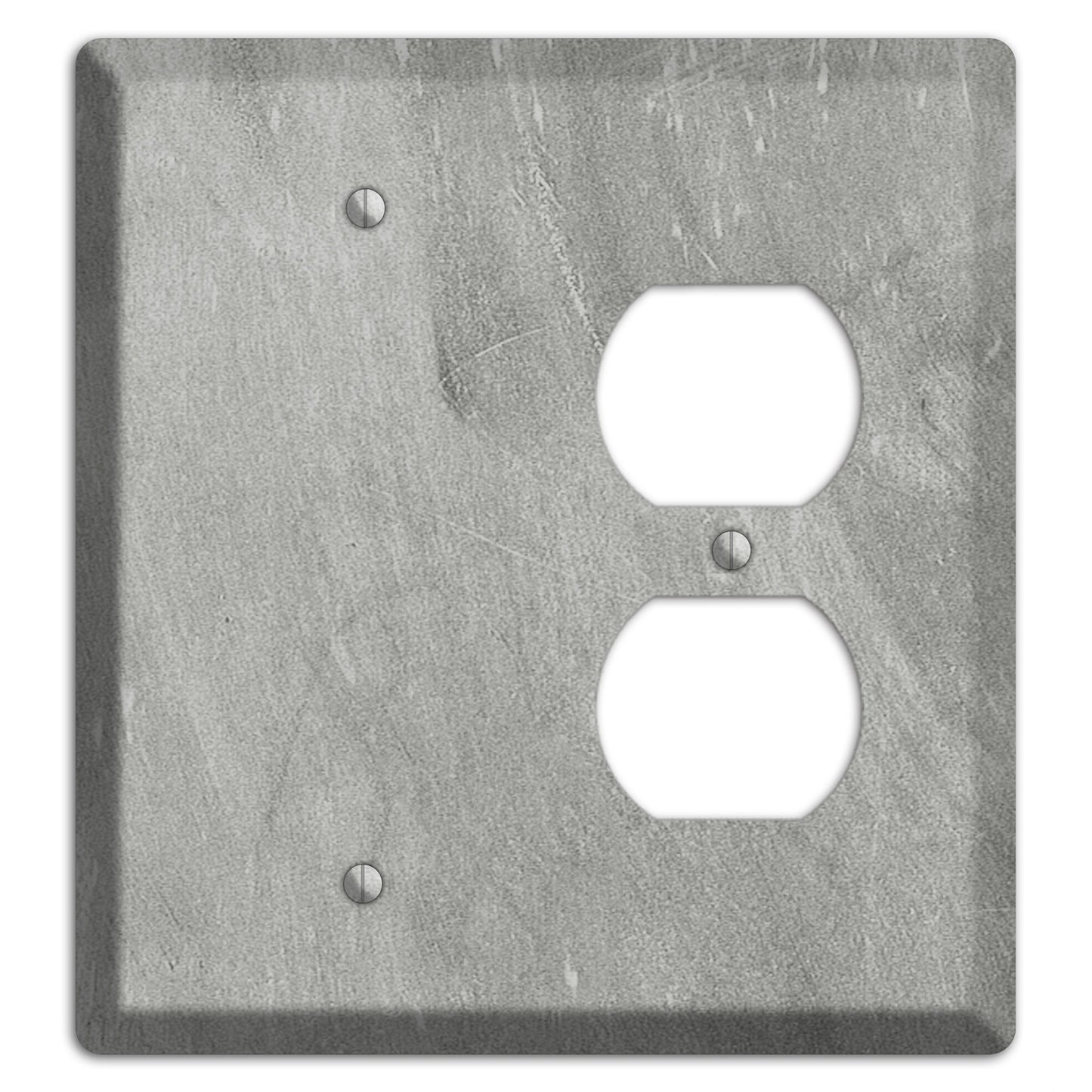 Chalk Grey Blank / Duplex Wallplate