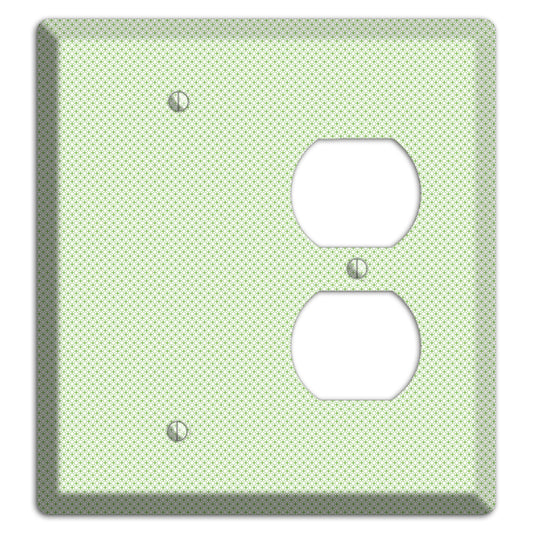 Light Green Tiny Geometric Blank / Duplex Wallplate