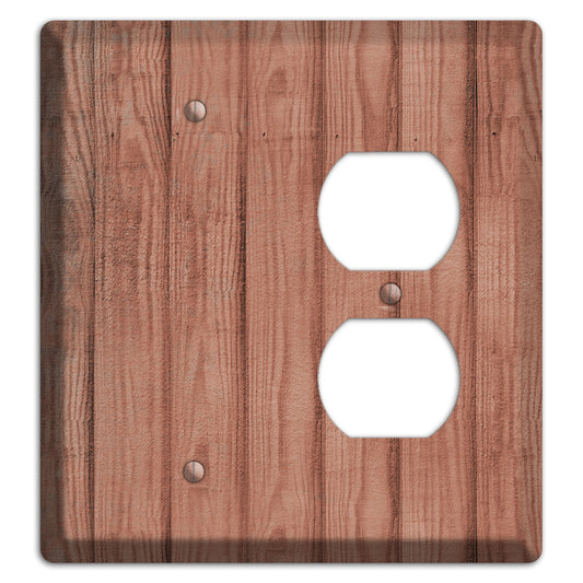 Coral Tree Weathered Wood Blank / Duplex Wallplate