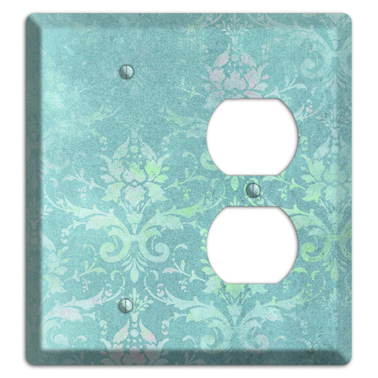 Logan Whimsical Damask Blank / Duplex Wallplate