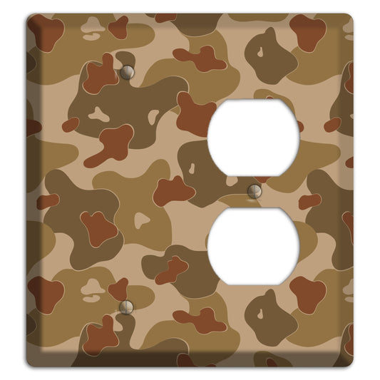 Earth Brown Camo Blank / Duplex Wallplate