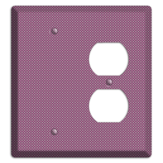 Multi Plum Tiled Tiny Foulard Blank / Duplex Wallplate