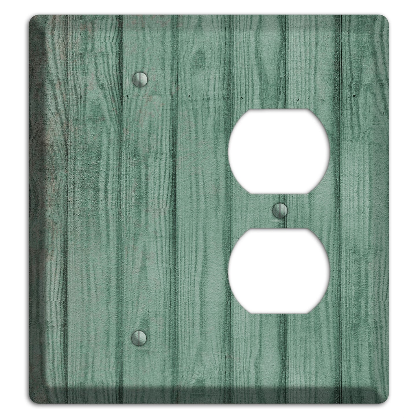 Laurel Weathered Wood Blank / Duplex Wallplate