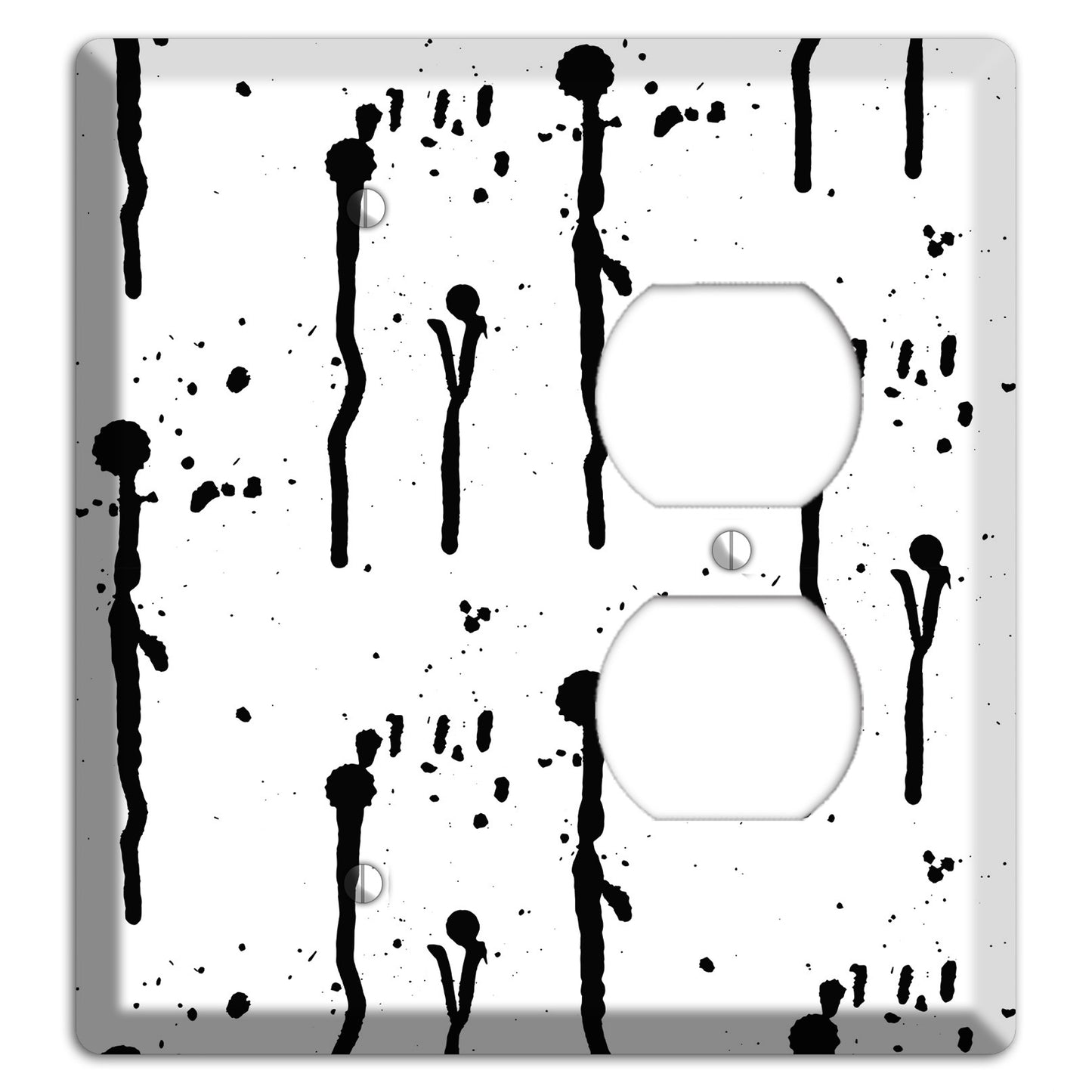 Ink Drips 5 Blank / Duplex Wallplate