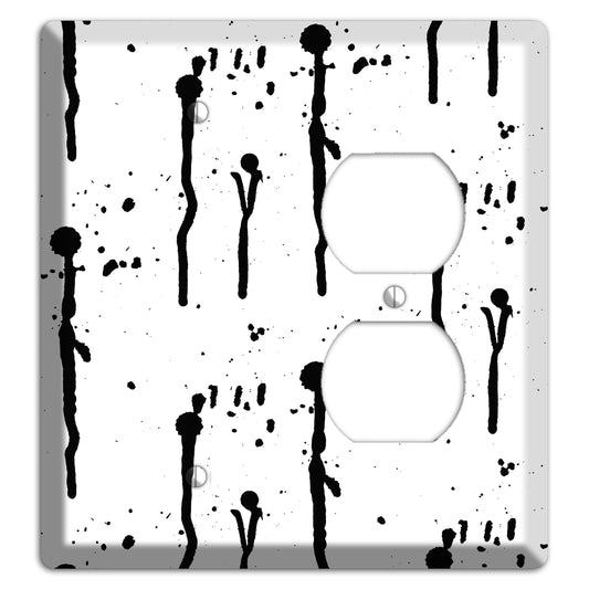 Ink Drips 5 Blank / Duplex Wallplate