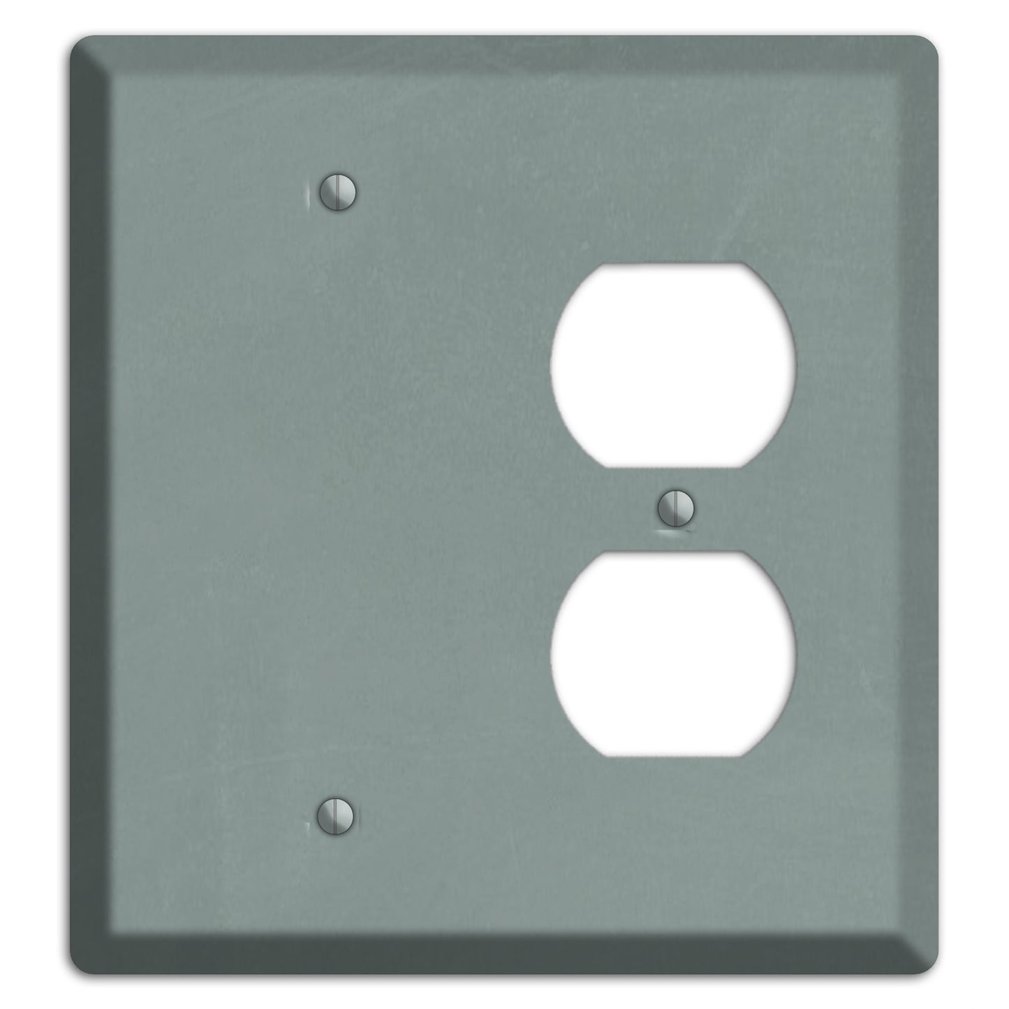 Chalk Faded Gree Blank / Duplex Wallplate