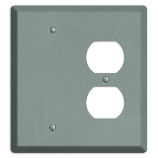 Chalk Faded Gree Blank / Duplex Wallplate