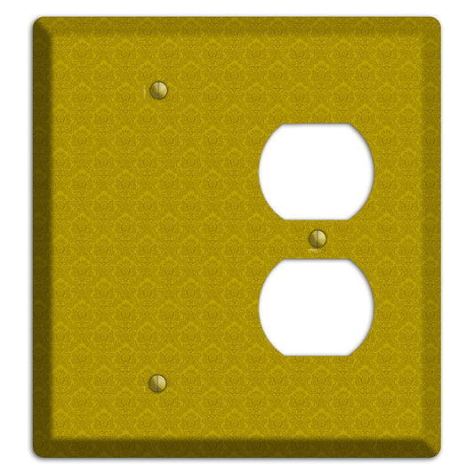 Mustard Cartouche Blank / Duplex Wallplate