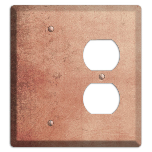 Tan Vintage Grunge Blank / Duplex Wallplate