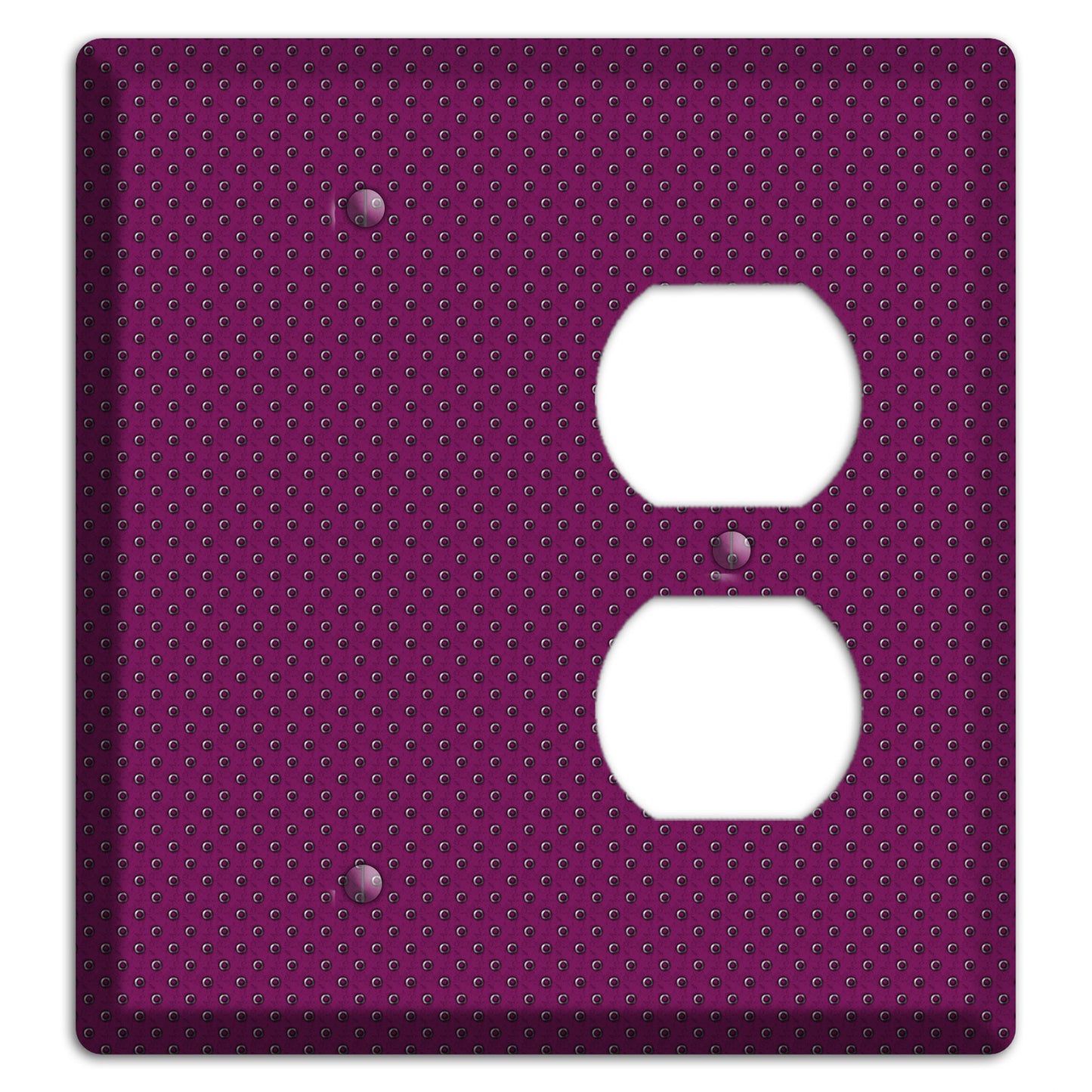 Purple Small Dots Blank / Duplex Wallplate