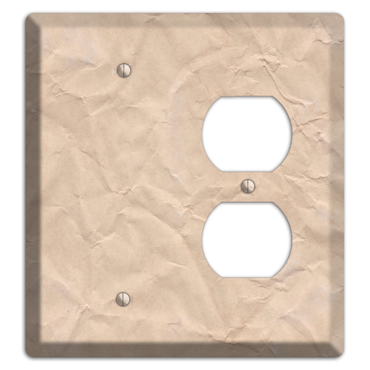 Aged Paper 5 Blank / Duplex Wallplate