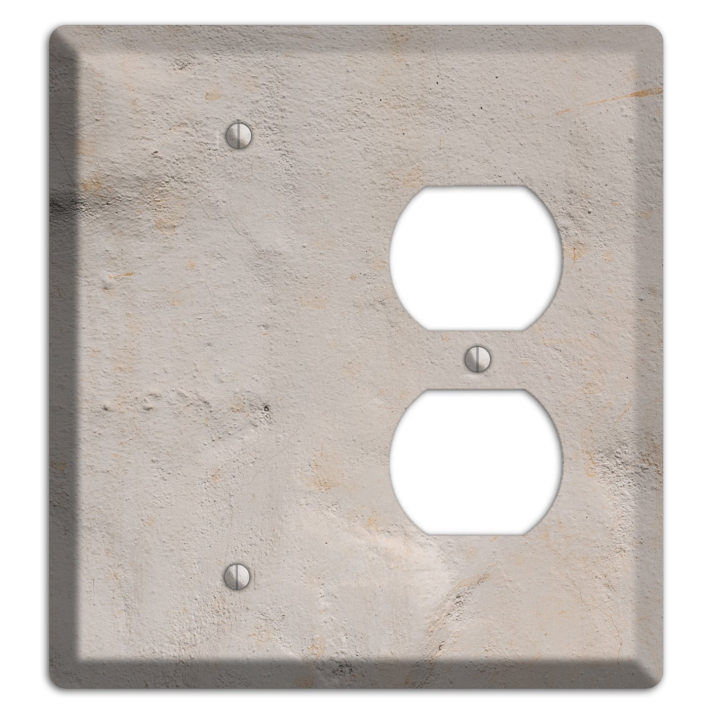 Trowled Concrete Blank / Duplex Wallplate