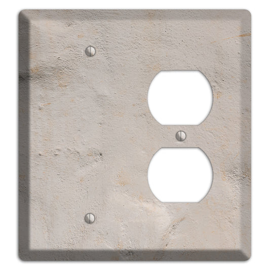 Trowled Concrete Blank / Duplex Wallplate