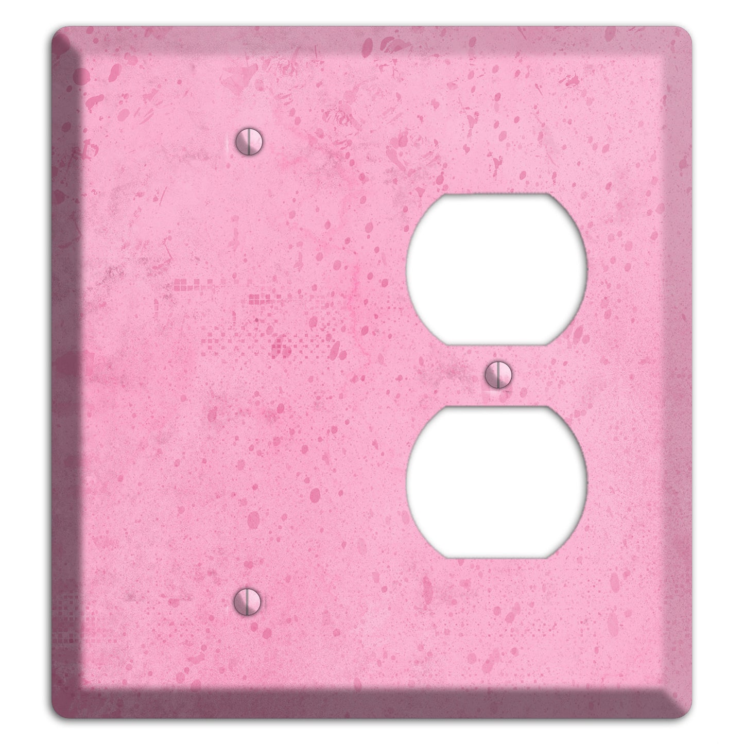 Illusion Pink Texture Blank / Duplex Wallplate