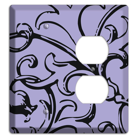 Victorian Lilac Blank / Duplex Wallplate