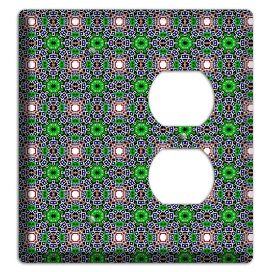 Green Foulard 4 Blank / Duplex Wallplate