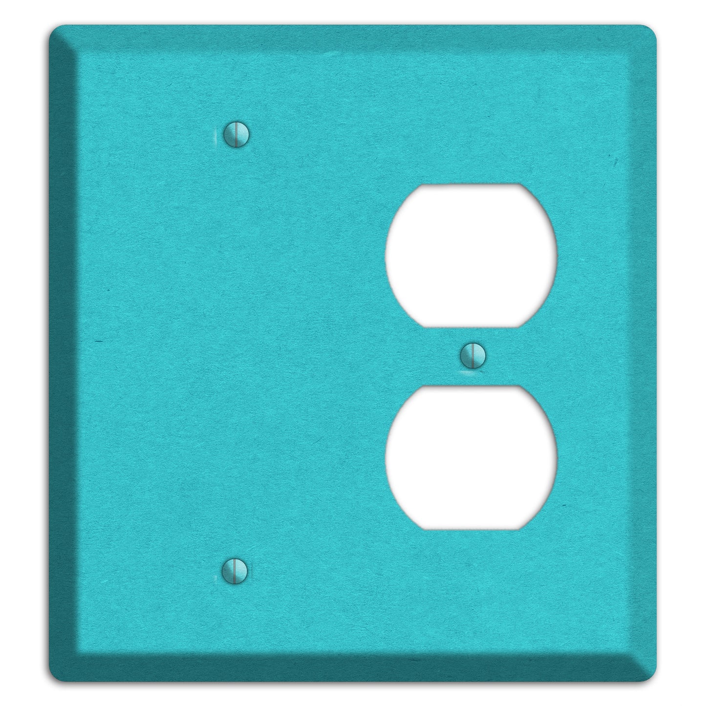 Medium Turquoise Kraft Blank / Duplex Wallplate