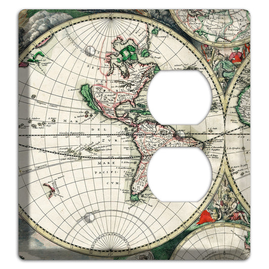 Global Map Blank / Duplex Wallplate