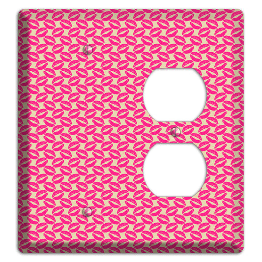 Pink Kisses Blank / Duplex Wallplate