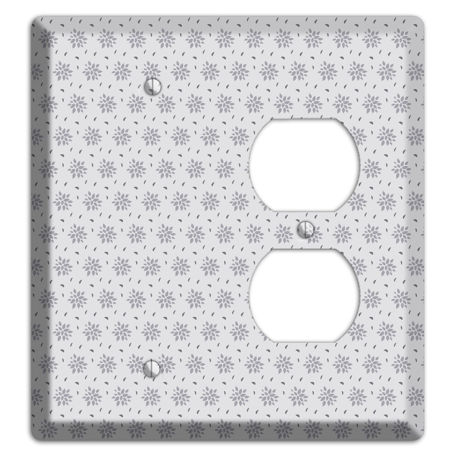 Multi Grey Calico Blank / Duplex Wallplate