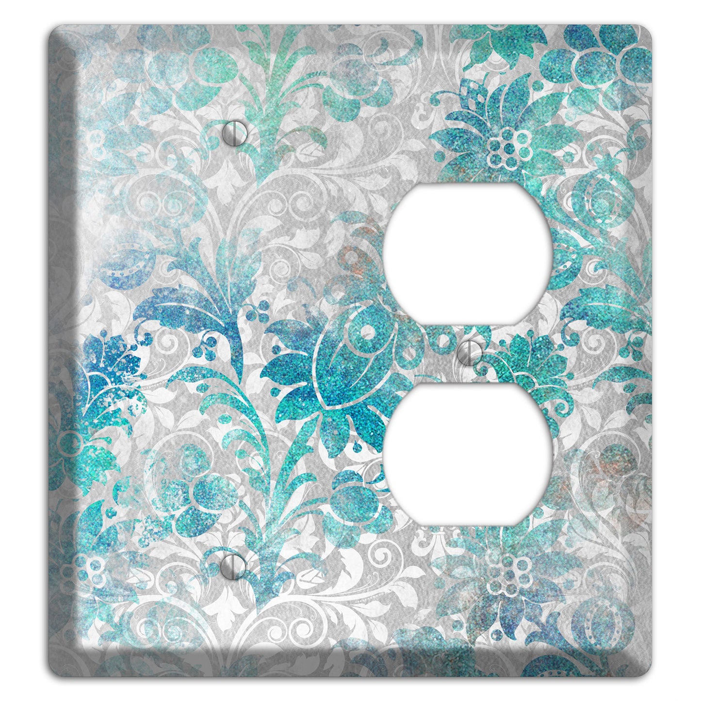 Gulf Stream Whimsical Damask Blank / Duplex Wallplate