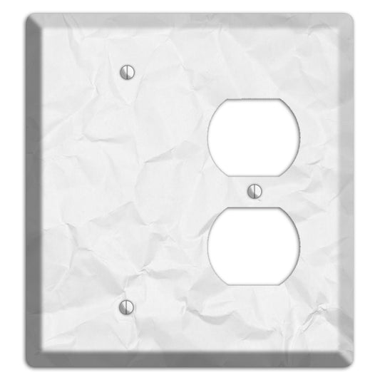 Gallery Crinkled Paper Blank / Duplex Wallplate