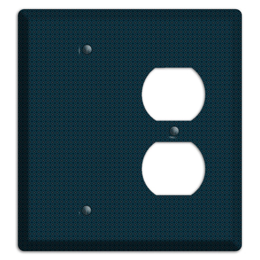 Navy Foulard Blank / Duplex Wallplate