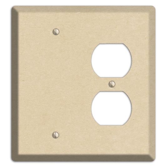 Double Pearl Lusta Kraft Blank / Duplex Wallplate